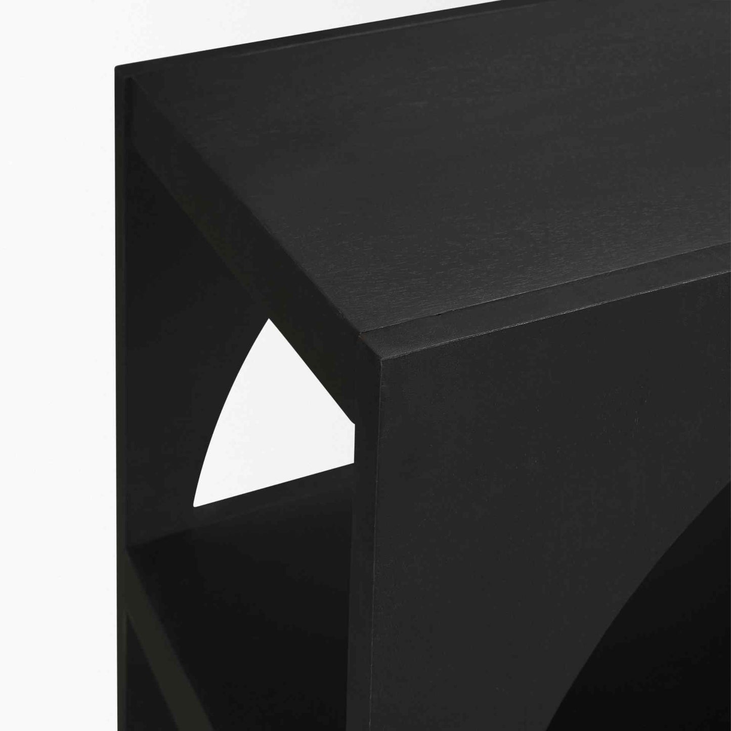Bela Matte Black Arched Console Table