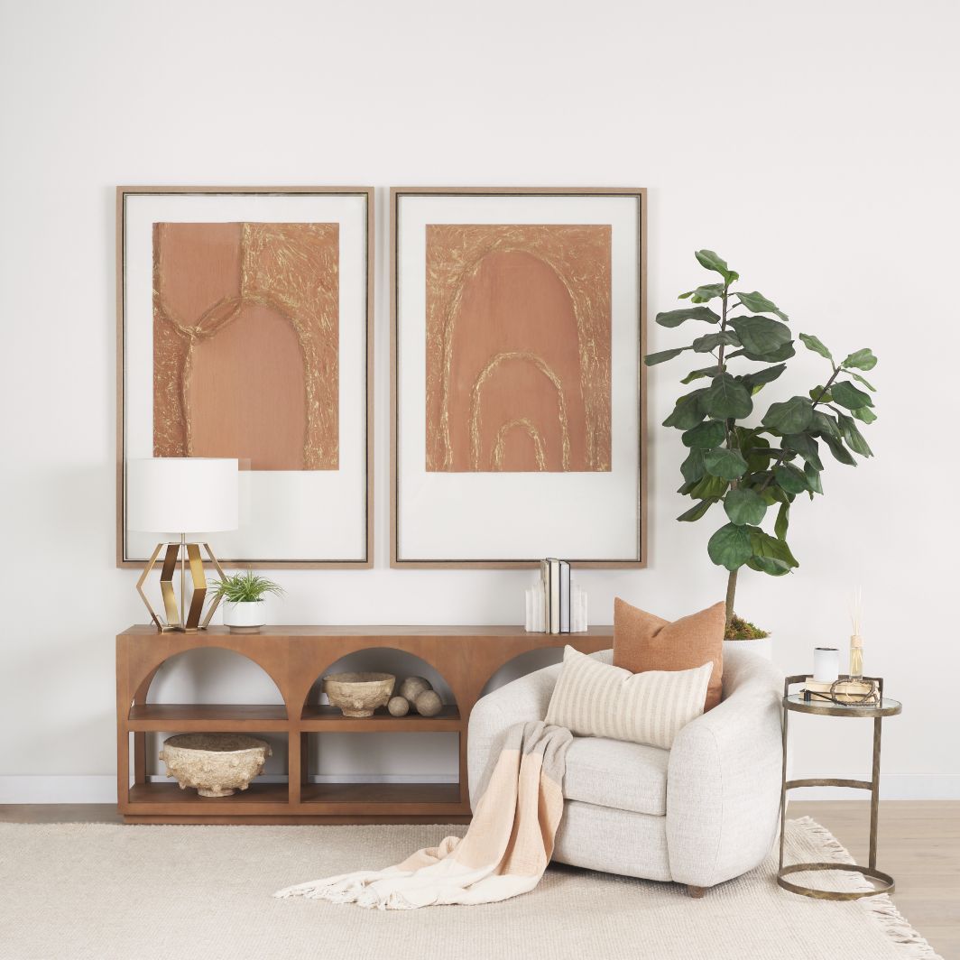 Bela Wooden Arched Console Table