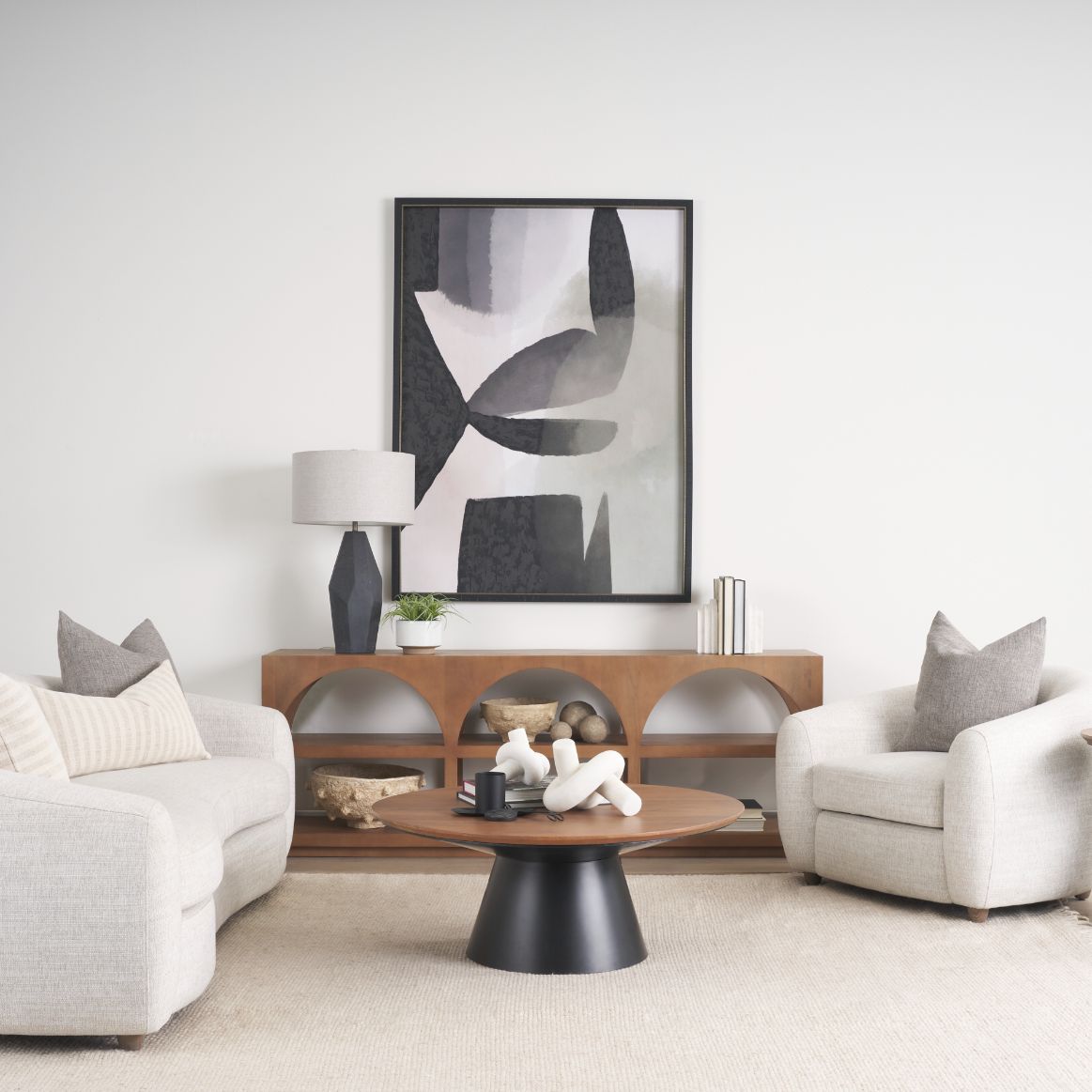 Bela Wooden Arched Console Table