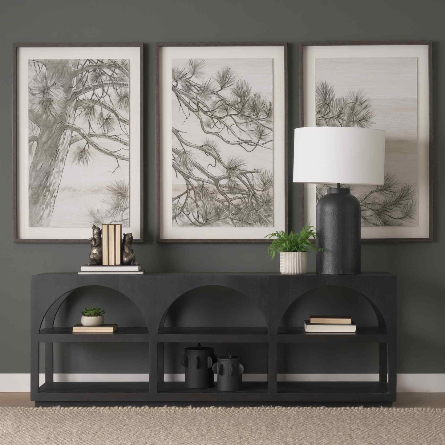 Bela Wooden Arched Console Table