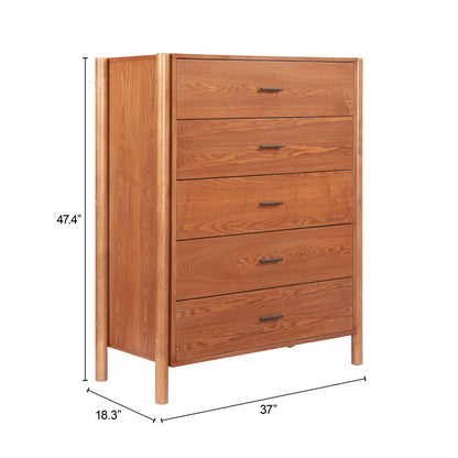 Zuo Modern Beleza Five Drawers Wood Chest