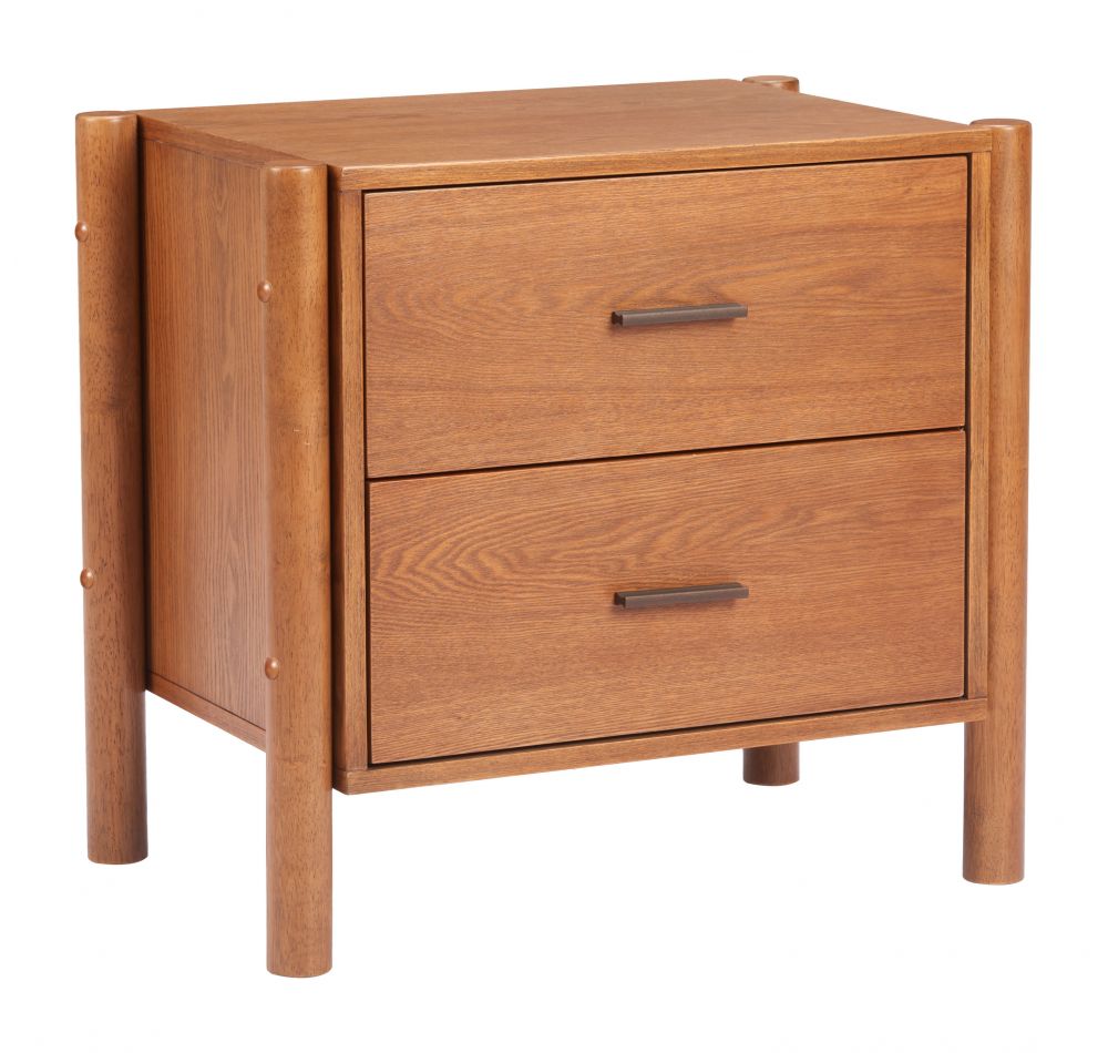 Zuo Modern Beleza Two Drawers Wood Nightstand