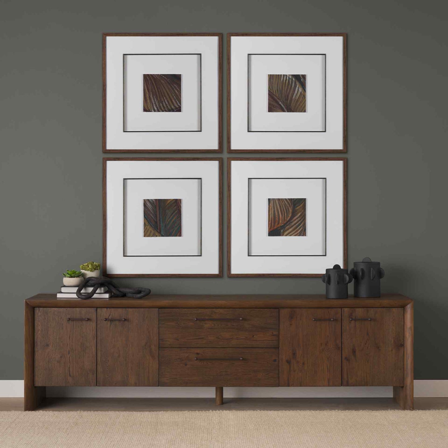 Mercana Belford Four Doors Wooden Media Console