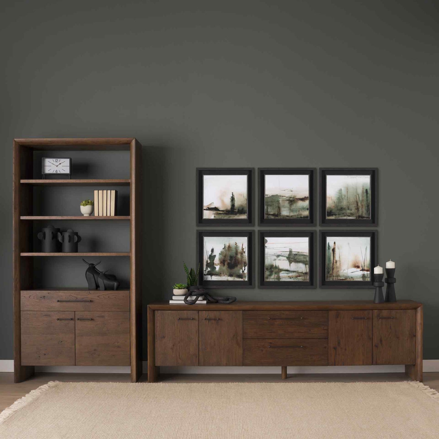 Mercana Belford Four Doors Wooden Media Console