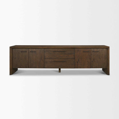 Mercana Belford Four Doors Wooden Media Console
