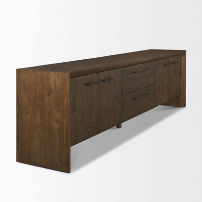 Belford Four Doors Wooden Media Console