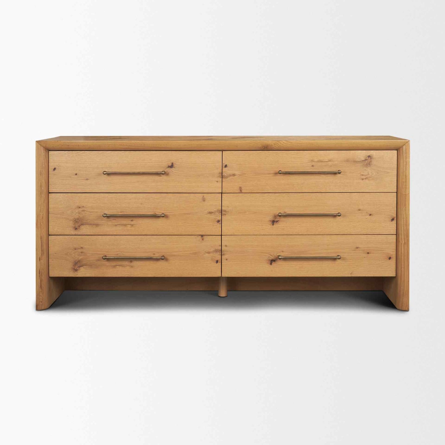 Belford Six Drawers Wood Dresser