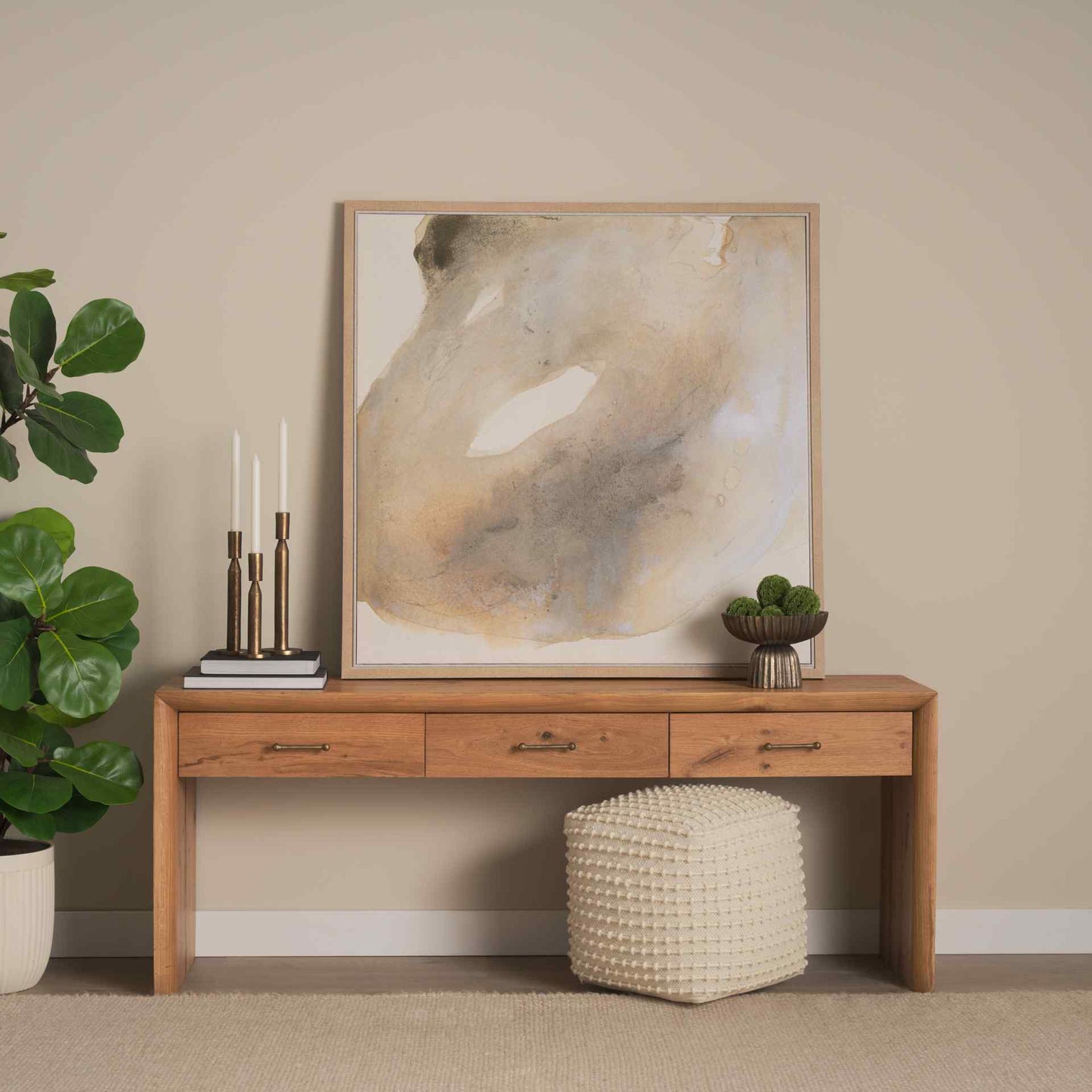 Mercana Belford Three Drawers Wooden Console Table