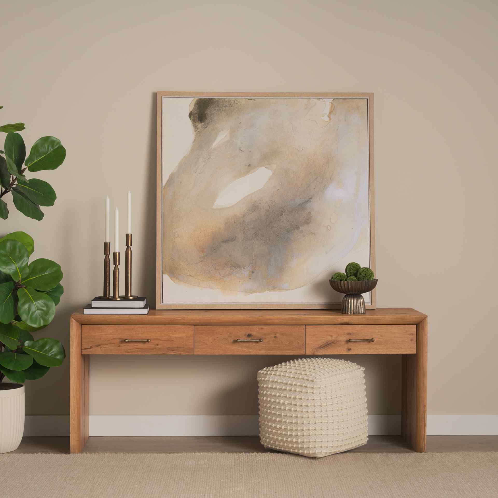 Mercana Belford Three Drawers Wooden Console Table