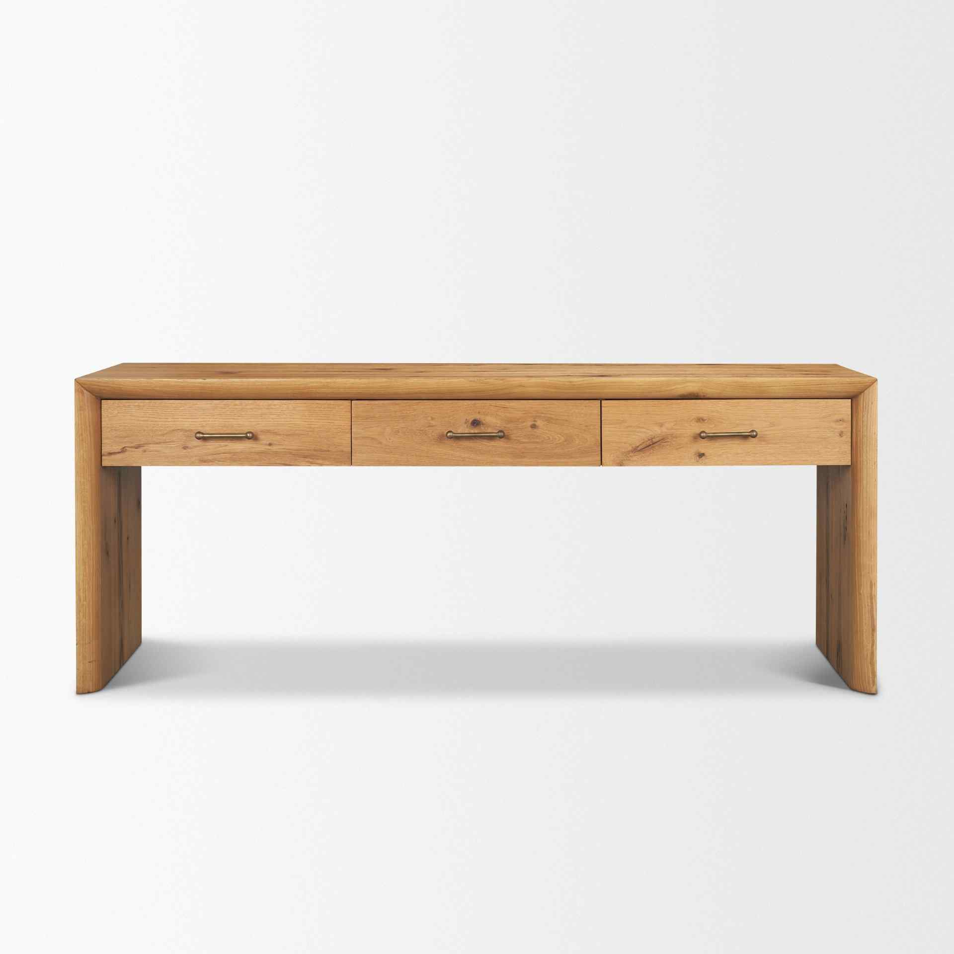 Mercana Belford Three Drawers Wooden Console Table