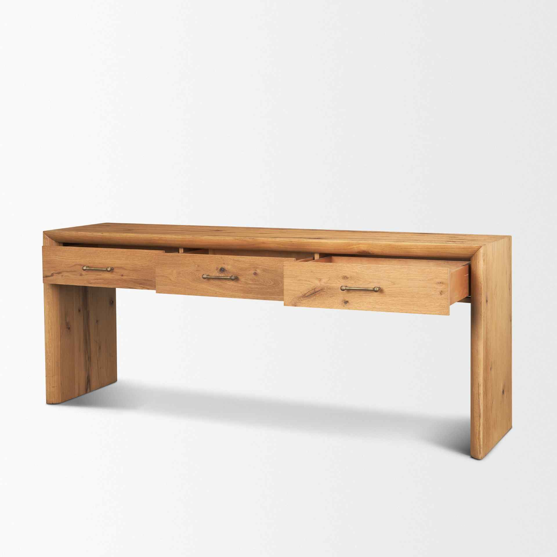 Mercana Belford Three Drawers Wooden Console Table