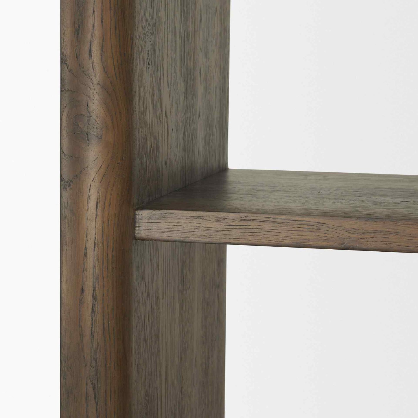 Belford Two Doors Wooden Brown Shelving Unit