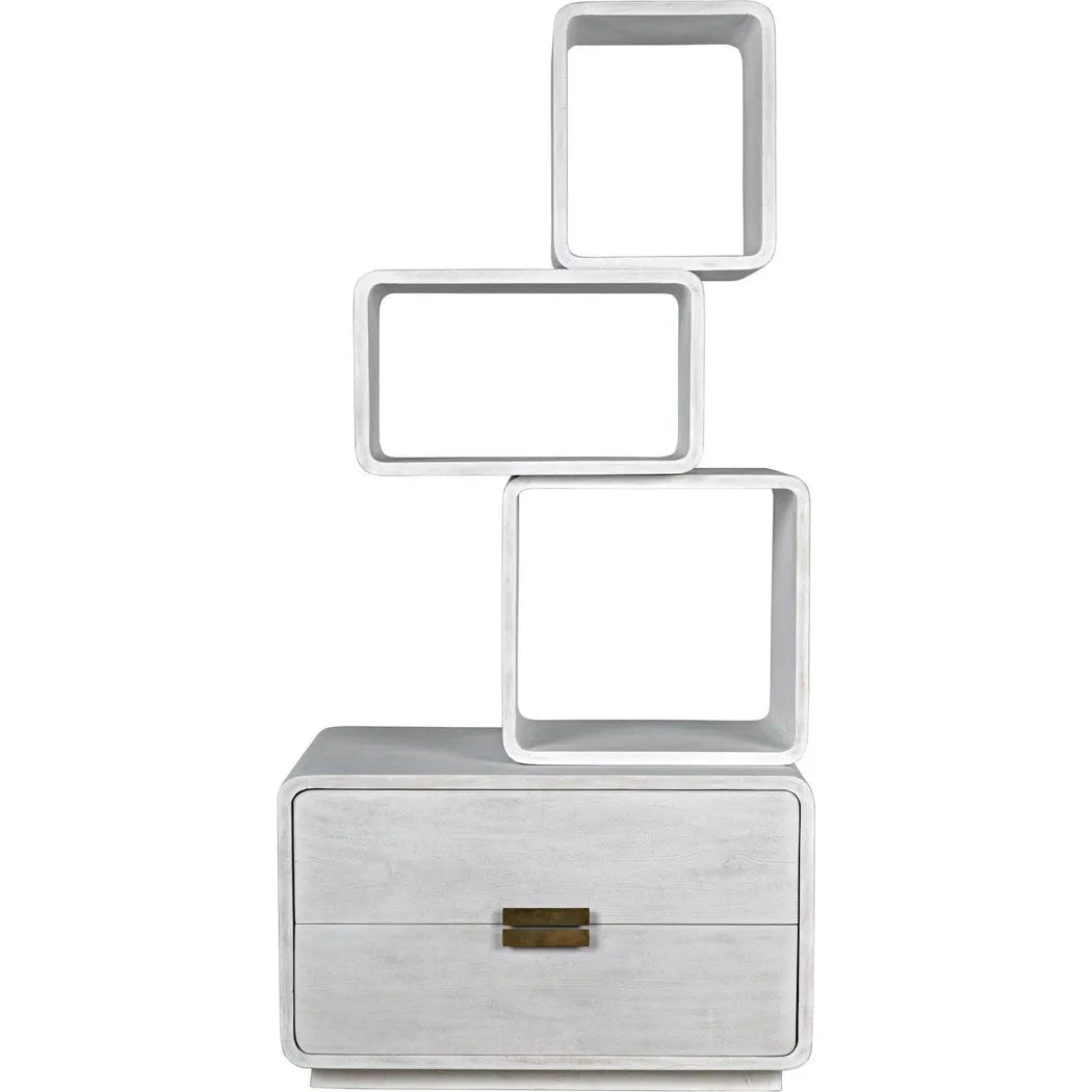 Belini Bookcase, White Wash