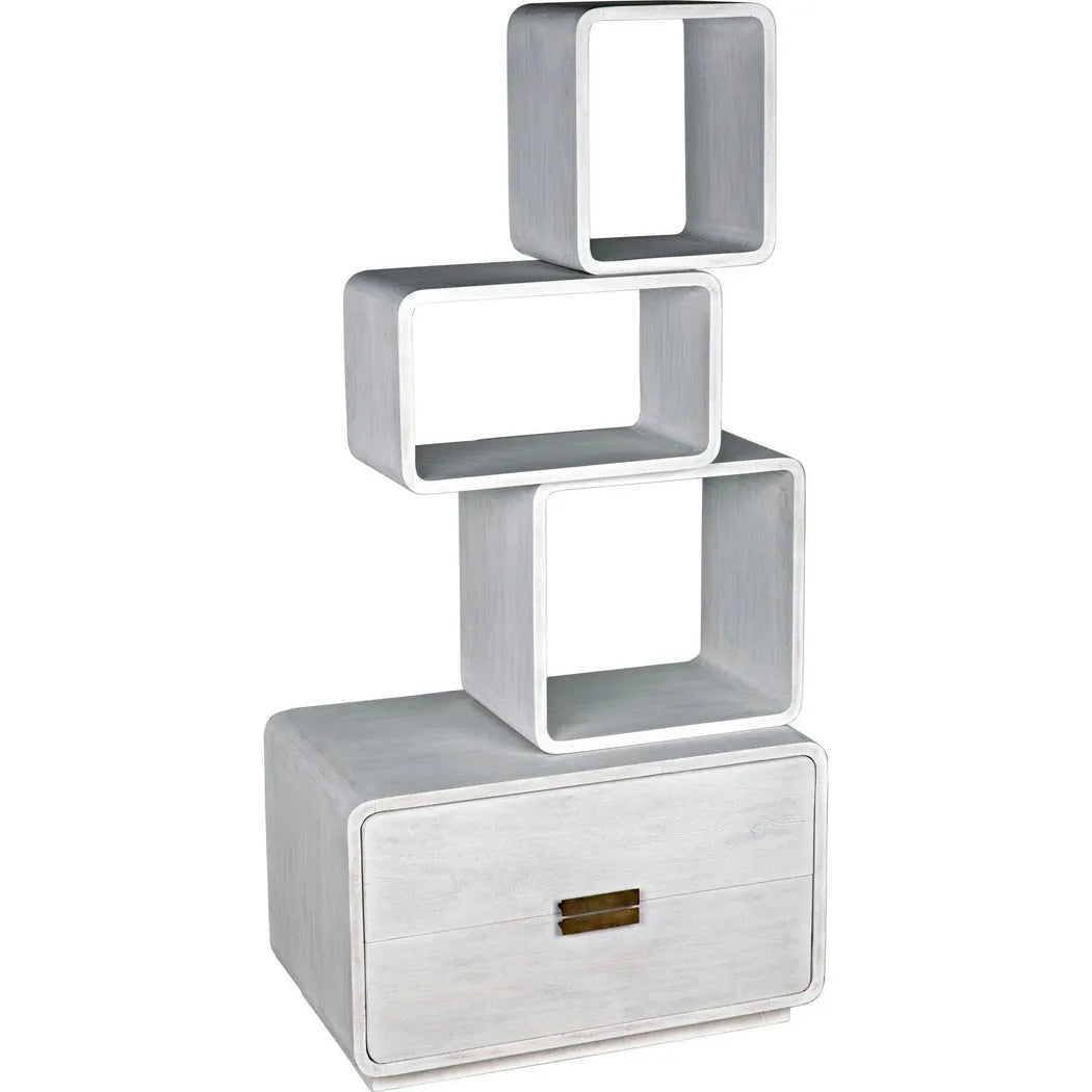 Belini Bookcase, White Wash