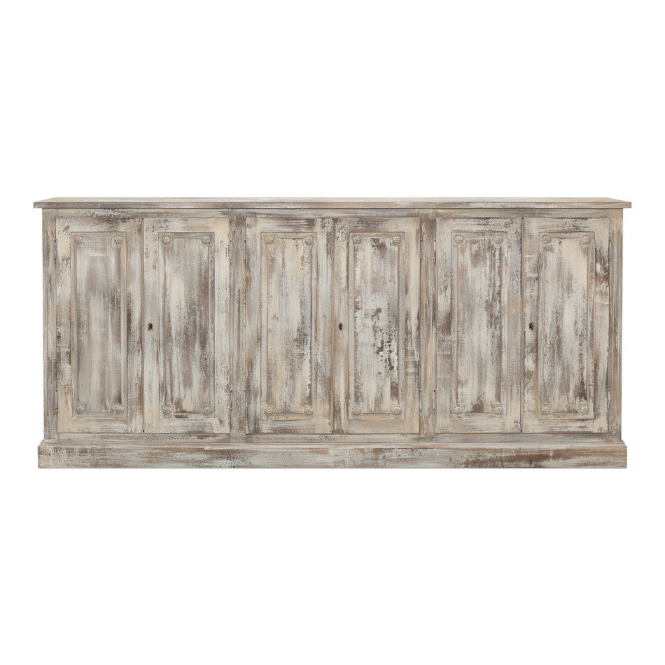 Bellagio Sideboard 96" Grey Oak-Sideboards-Sarreid-LOOMLAN