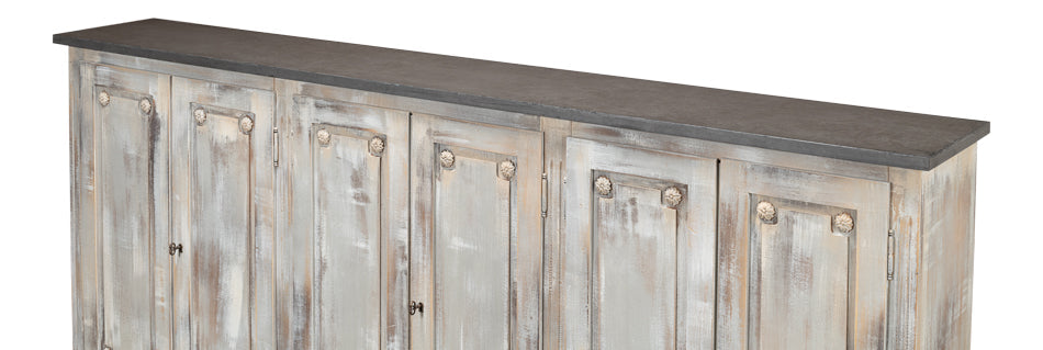 Bellagio Sideboard 96" Grey Oak Stn Grey-Sideboards-Sarreid-LOOMLAN