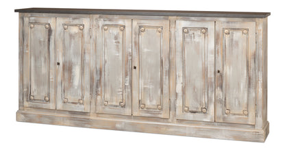 Bellagio Sideboard 96" Grey Oak Stn Grey-Sideboards-Sarreid-LOOMLAN