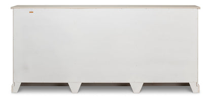 Bellagio Sideboard 96" White Grey-Sideboards-Sarreid-LOOMLAN