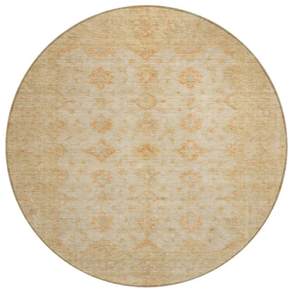 LOOMLAN Rugs Bellandria Brown Washable Indoor-Outdoor Rug