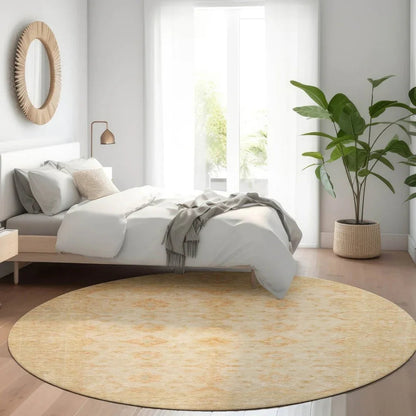 LOOMLAN Rugs Bellandria Brown Washable Indoor-Outdoor Rug