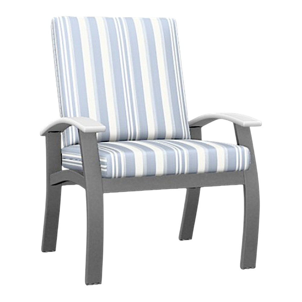 Belle Isle Deep Seat Cushion Cafe Arm Chair 2PC