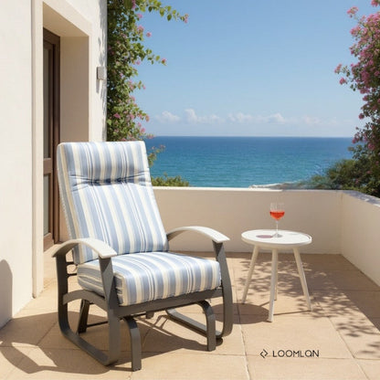 Belle Isle Deep Seat Cushion High Back Single-Seat Glider