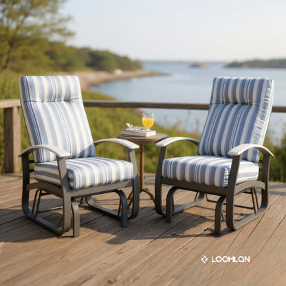 Belle Isle Deep Seat Cushion High Back Single-Seat Glider