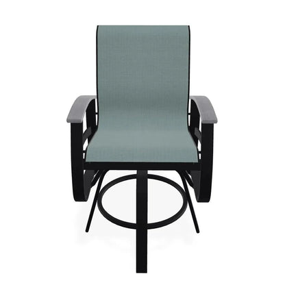 Belle Isle MGP Sling Balcony Height Swivel Arm Chair