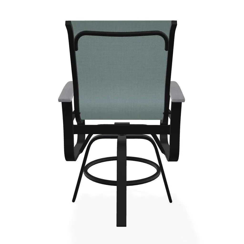 Belle Isle MGP Sling Balcony Height Swivel Arm Chair