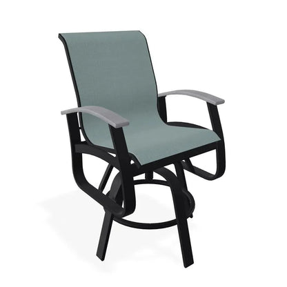 Belle Isle MGP Sling Balcony Height Swivel Arm Chair