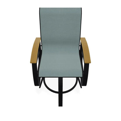 Belle Isle MGP Sling Balcony Height Swivel Arm Chair