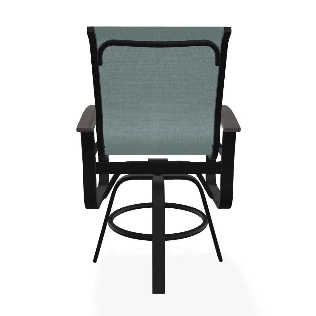 Belle Isle MGP Sling Balcony Height Swivel Arm Chair