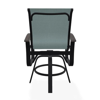 Belle Isle MGP Sling Balcony Height Swivel Arm Chair