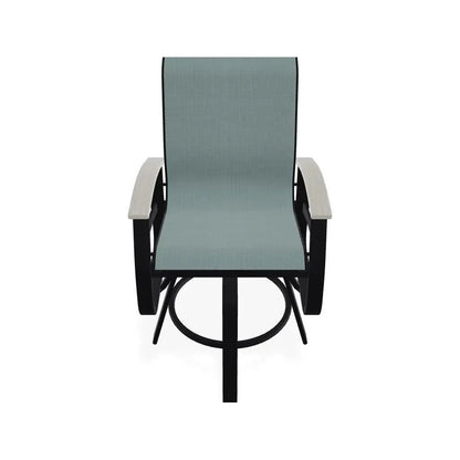 Belle Isle MGP Sling Balcony Height Swivel Arm Chair