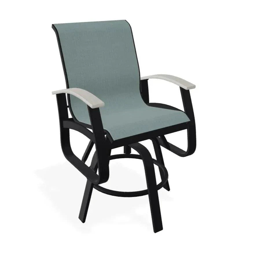 Belle Isle MGP Sling Balcony Height Swivel Arm Chair