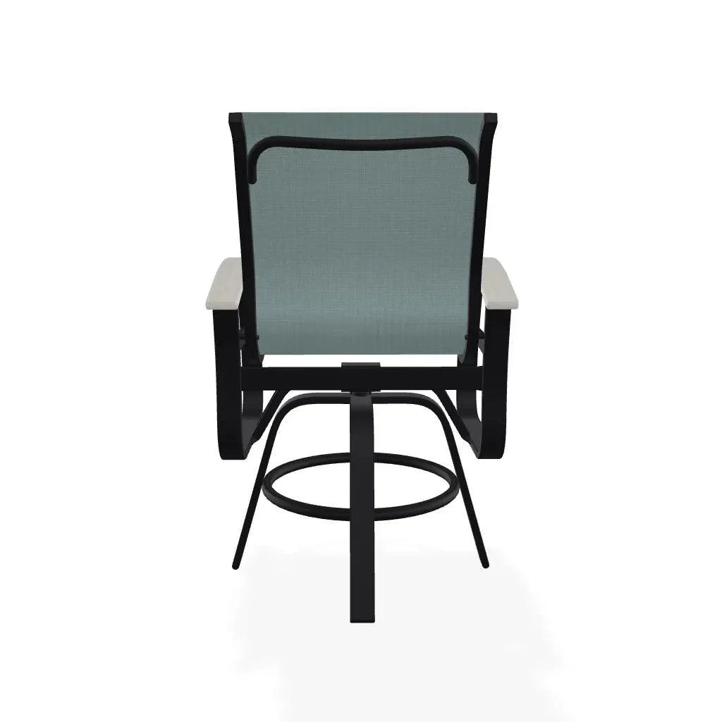 Belle Isle MGP Sling Balcony Height Swivel Arm Chair
