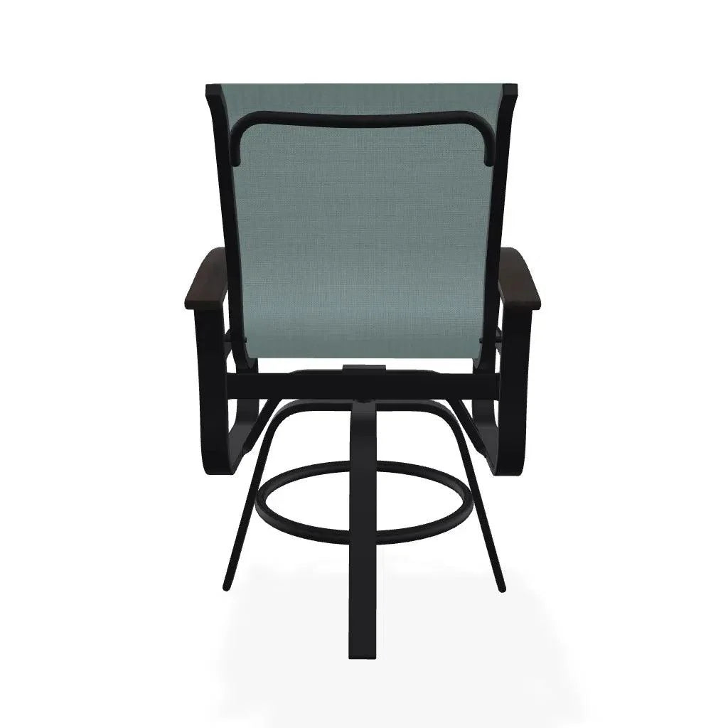 Belle Isle MGP Sling Balcony Height Swivel Arm Chair