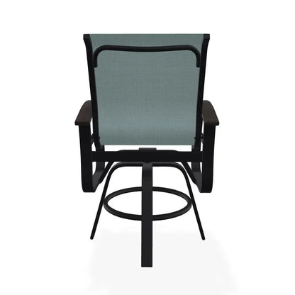 Belle Isle MGP Sling Balcony Height Swivel Arm Chair