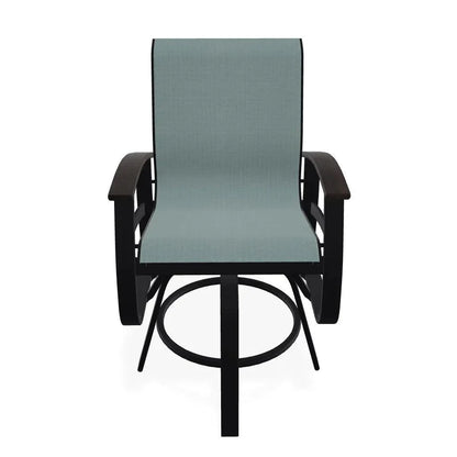Belle Isle MGP Sling Balcony Height Swivel Arm Chair