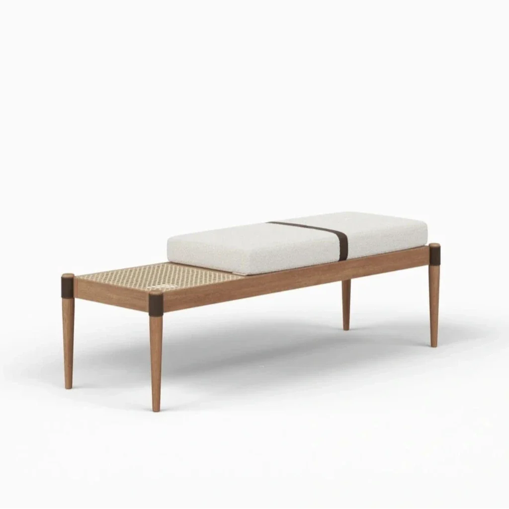 Bello Luxurious Boucle Upholstered Bench