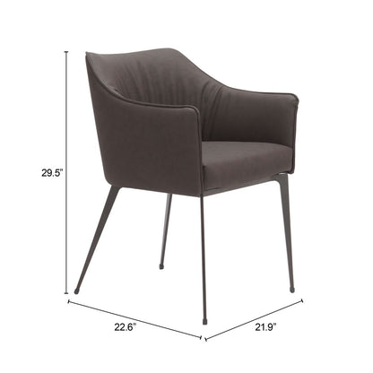 Zuo Modern Belmont Faux Leather Dining Chair