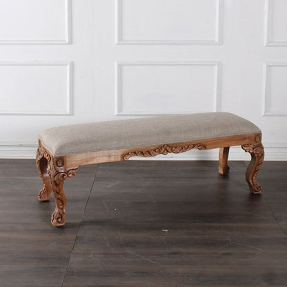 Bench Charlotte Upholstered Bedroom Bench-Bedroom Benches-Peninsula Home-LOOMLAN