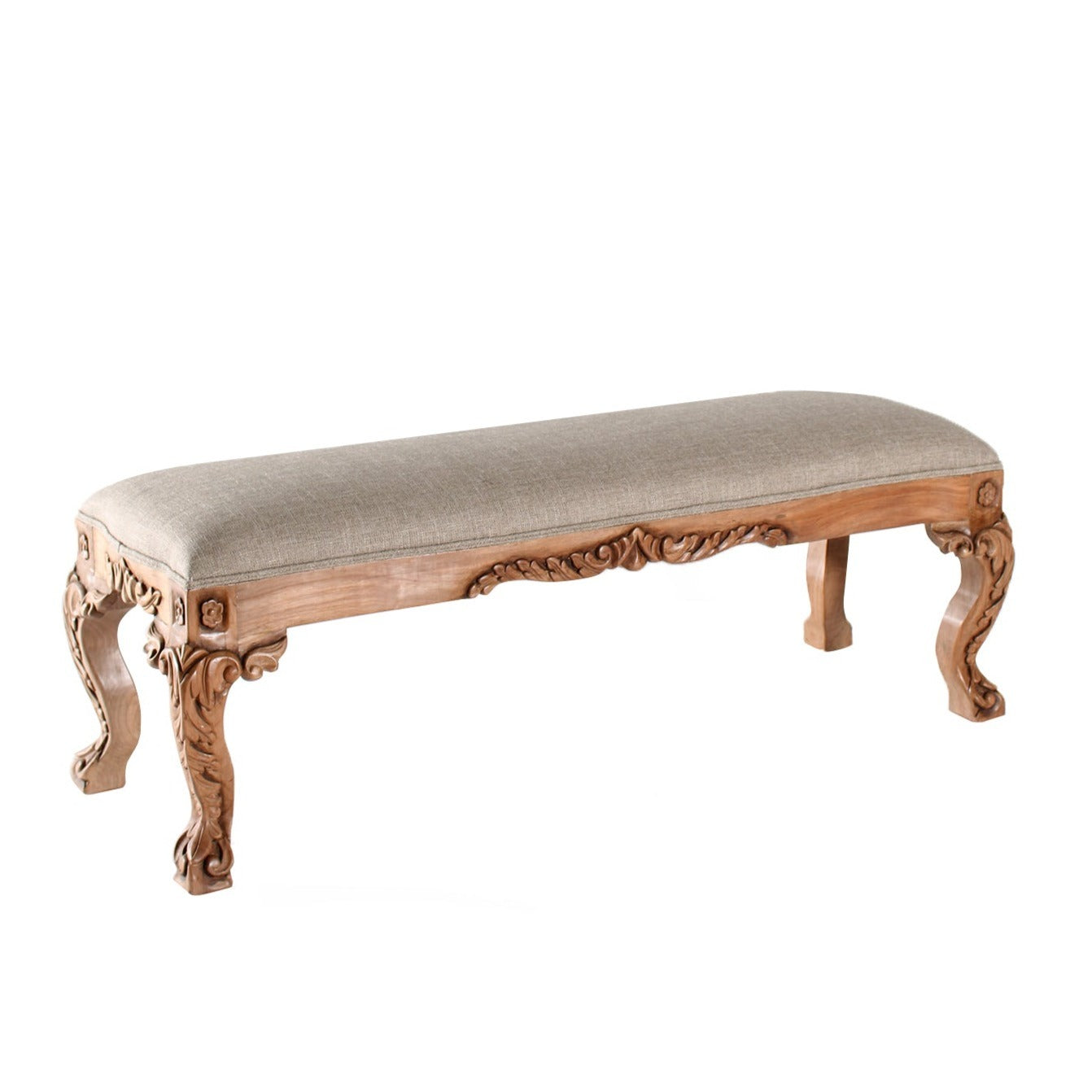 Bench Charlotte Upholstered Bedroom Bench-Bedroom Benches-Peninsula Home-LOOMLAN