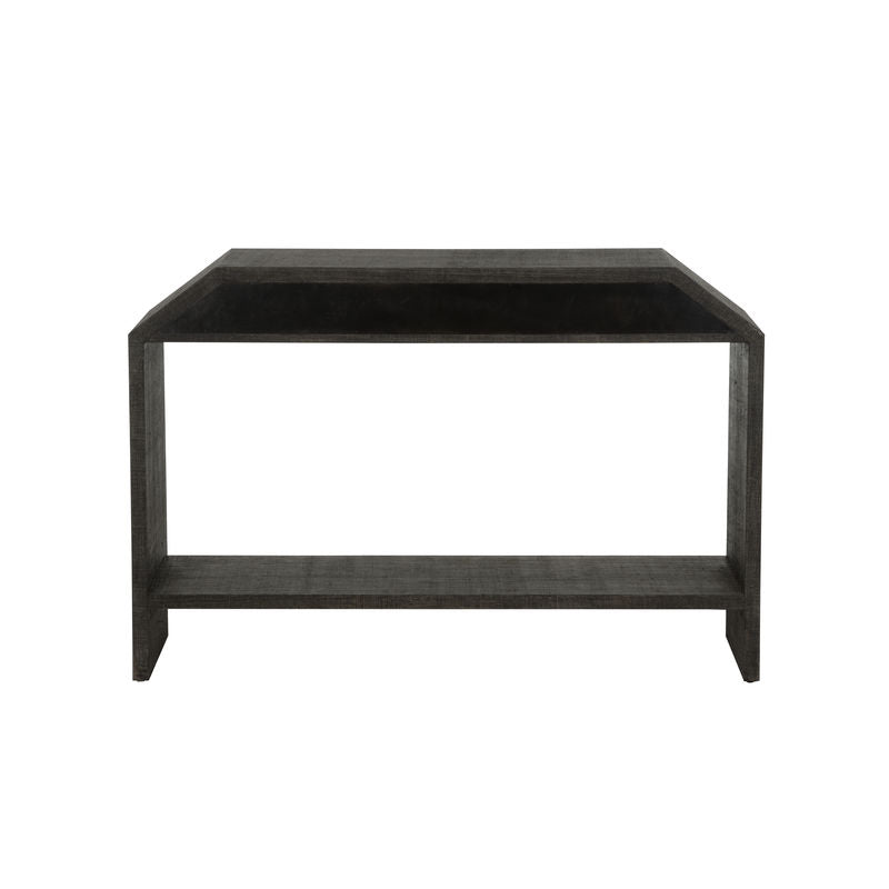 Chelsea House Bend 2-Drawer Black Console Table