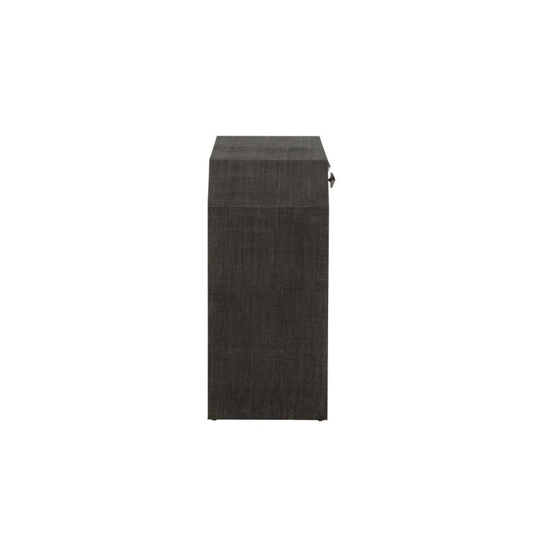 Chelsea House Bend 2-Drawer Black Console Table
