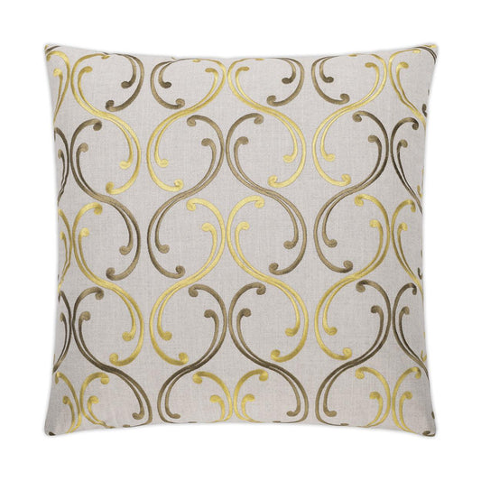 D.V. Kap Bequest Gold Throw Pillow With Insert