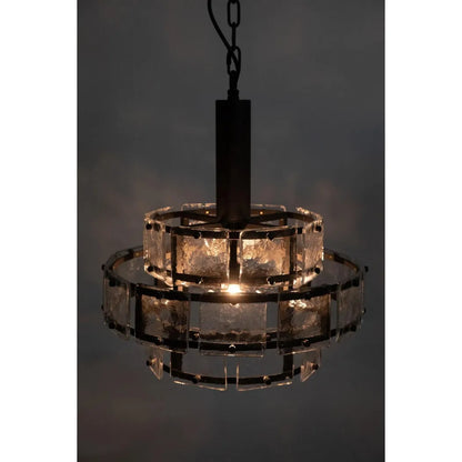 Bergdorf Pendant, Black Steel