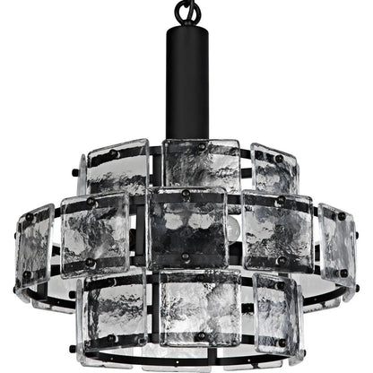Bergdorf Pendant, Black Steel