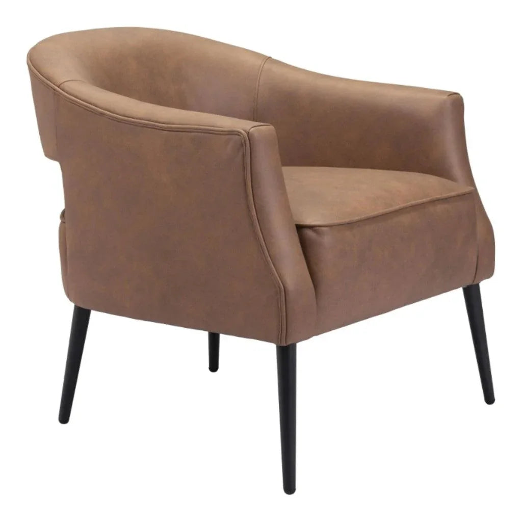 Berkeley Accent Chair Vintage Brown - LOOMLAN - Zuo Modern - Accent Chairs