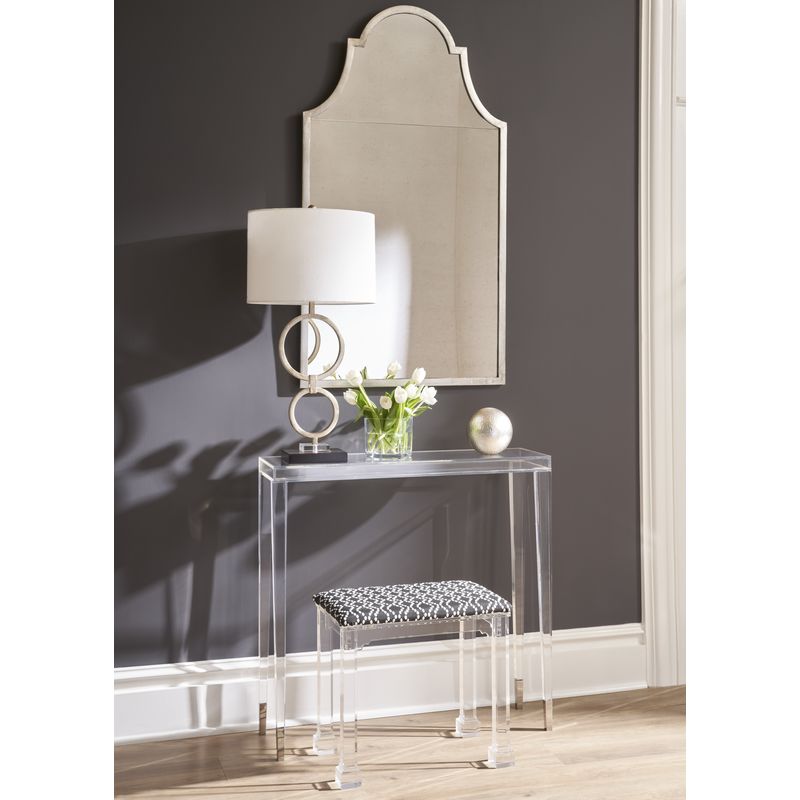 Berkshire Acyrlic Made Clear Hall Table-Side Tables-Chelsea House-LOOMLAN